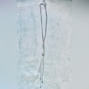 Elegant Silver Necklace with Purple Accents